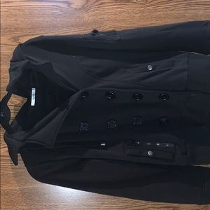 Papaya Peacoat with hood